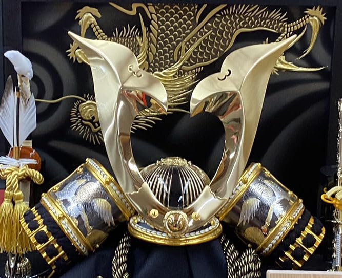 五月人形 伊達政宗 子供着用兜 収納飾り 兜飾り 平安義正作 極上仕立